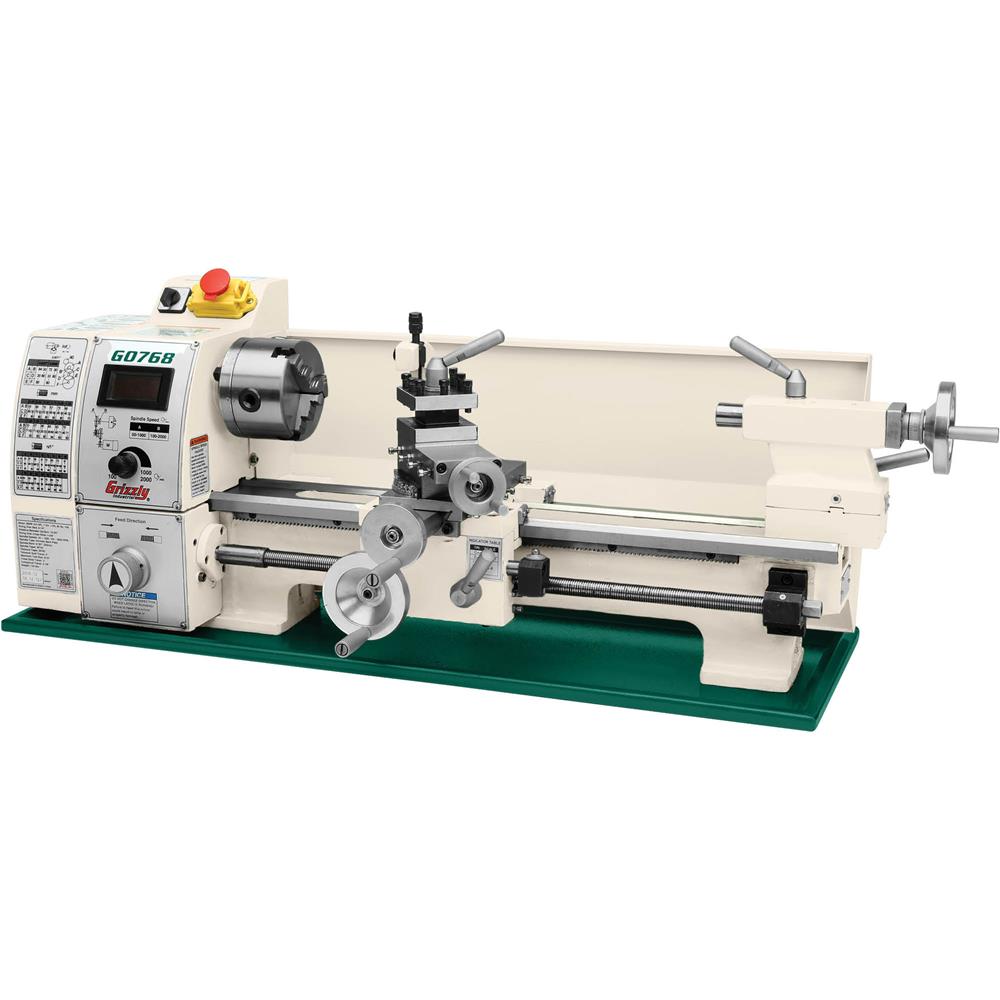 8" x 16" Variable-Speed Benchtop Metal Lathe