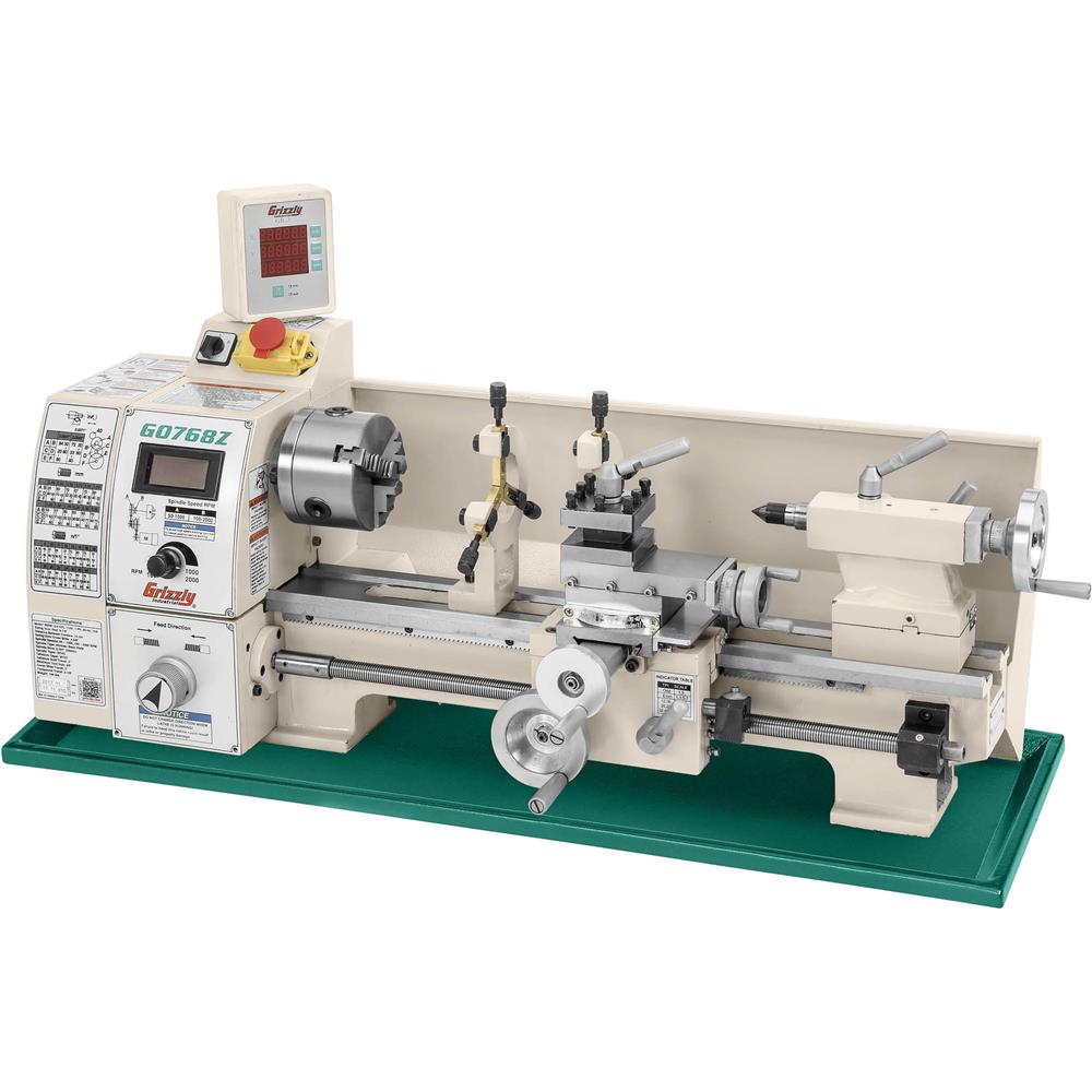 8" x 16" Variable-Speed Benchtop Metal Lathe with DRO