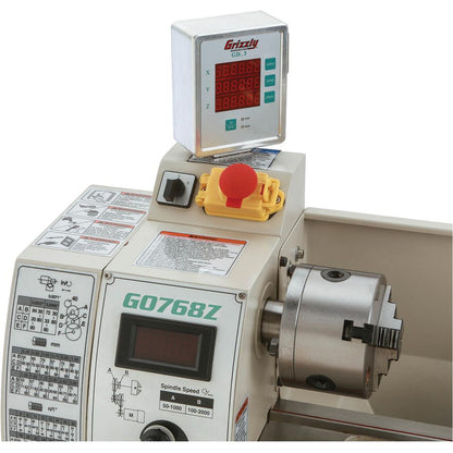 8" x 16" Variable-Speed Benchtop Metal Lathe with DRO