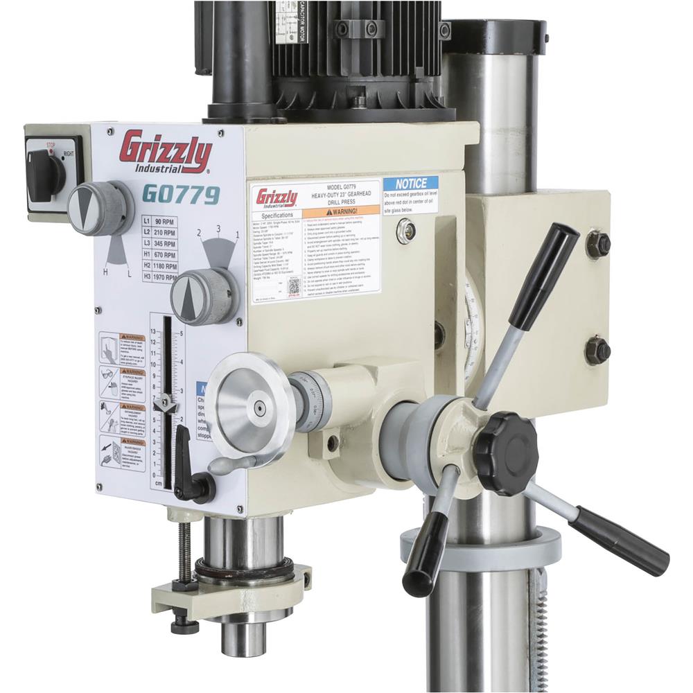 23-3/8" Heavy-Duty Floor Model Gearhead Drill Press
