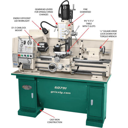 12" x 36" Combination Gunsmithing Lathe/Mill