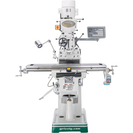 9" x 49" Vertical Mill with Power Feed and DRO
