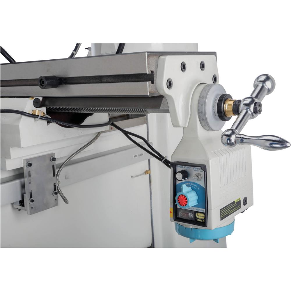 9" x 49" Vertical Mill with Power Feed and DRO