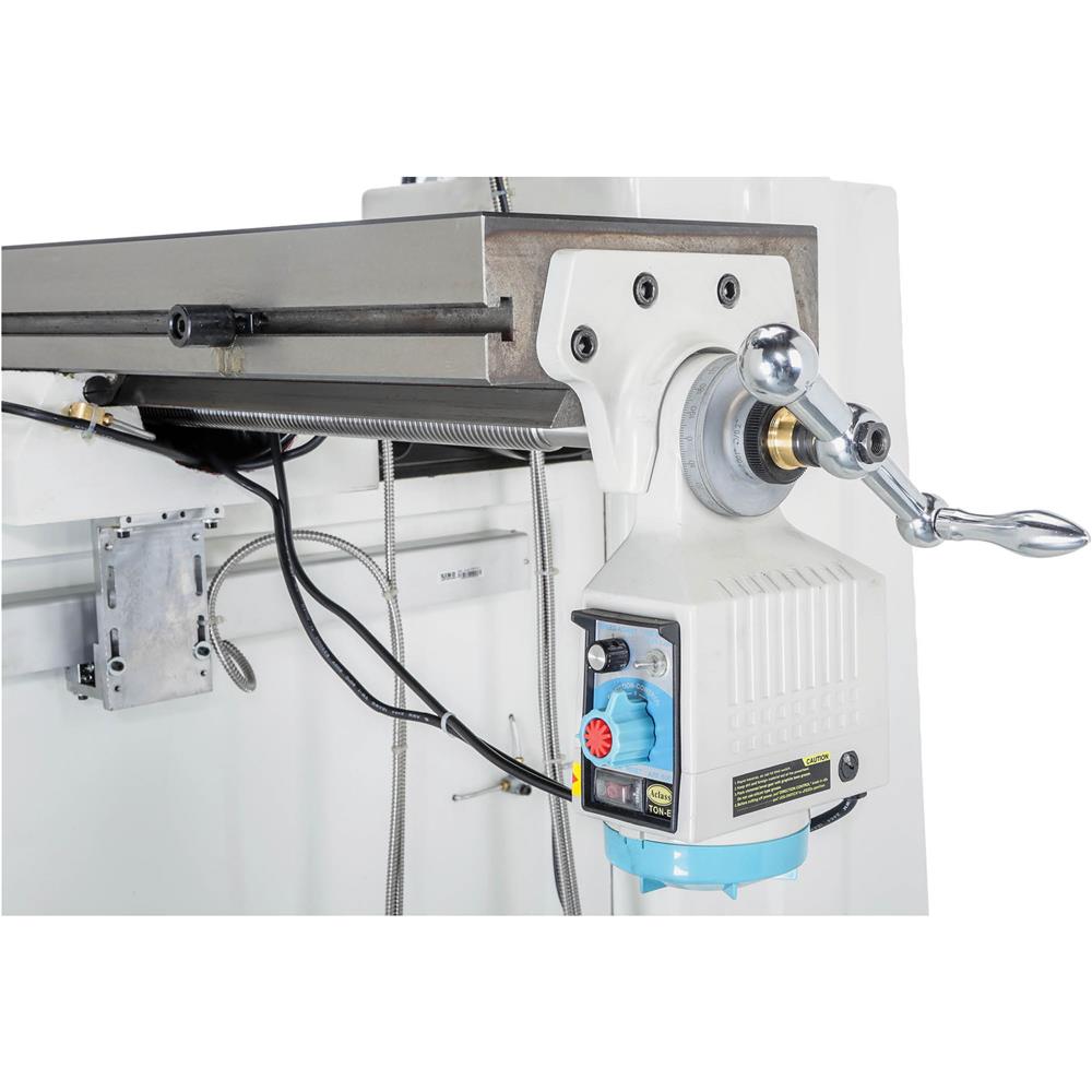 10" x 50" 3 HP Variable-Speed Vertical Mill with Power Feed and DRO