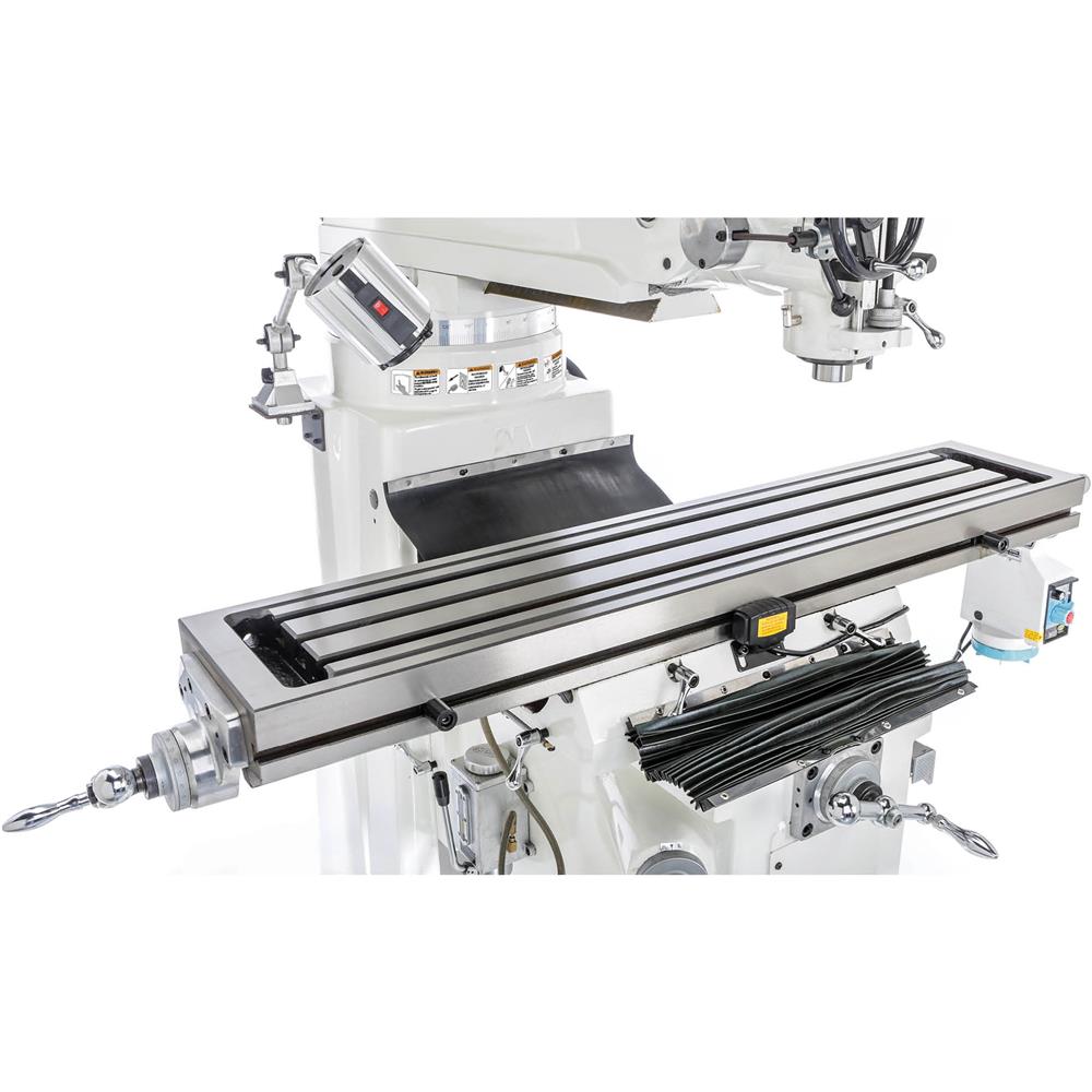 10" x 50" 3 HP Variable-Speed Vertical Mill with Power Feed and DRO
