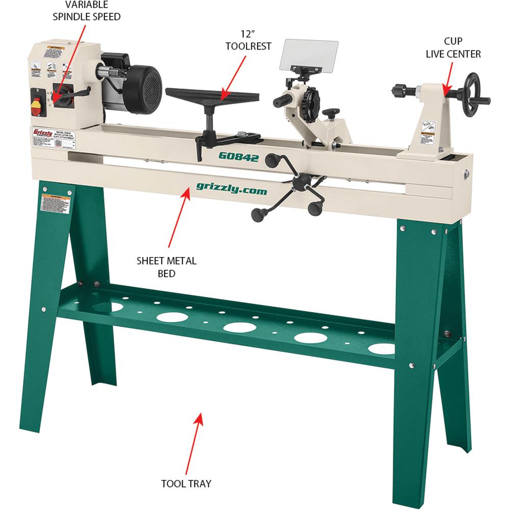 14" x 37" Wood Lathe w/ Copy Attachment