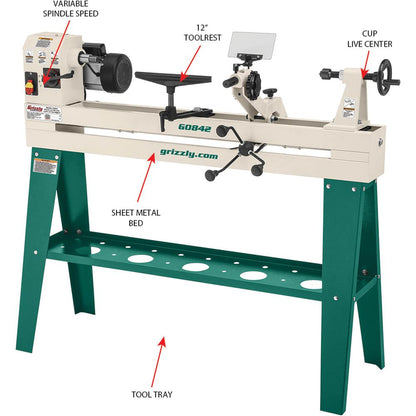 14" x 37" Wood Lathe w/ Copy Attachment