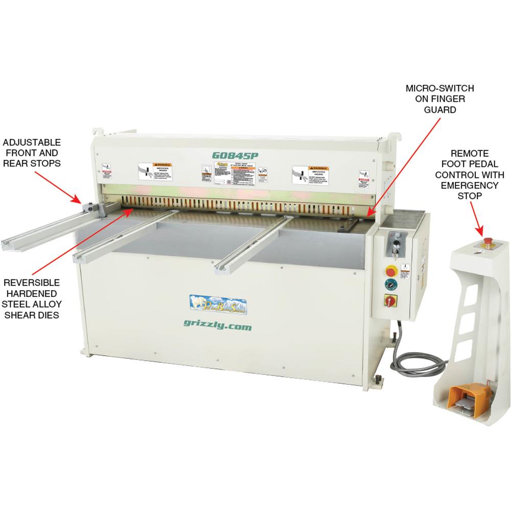 Heavy-Duty 50" Electric Metal Shear - Polar Bear Series