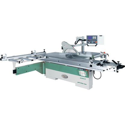 14" 10 HP 3-Phase Sliding Table Saw with DRO and CNC Fence