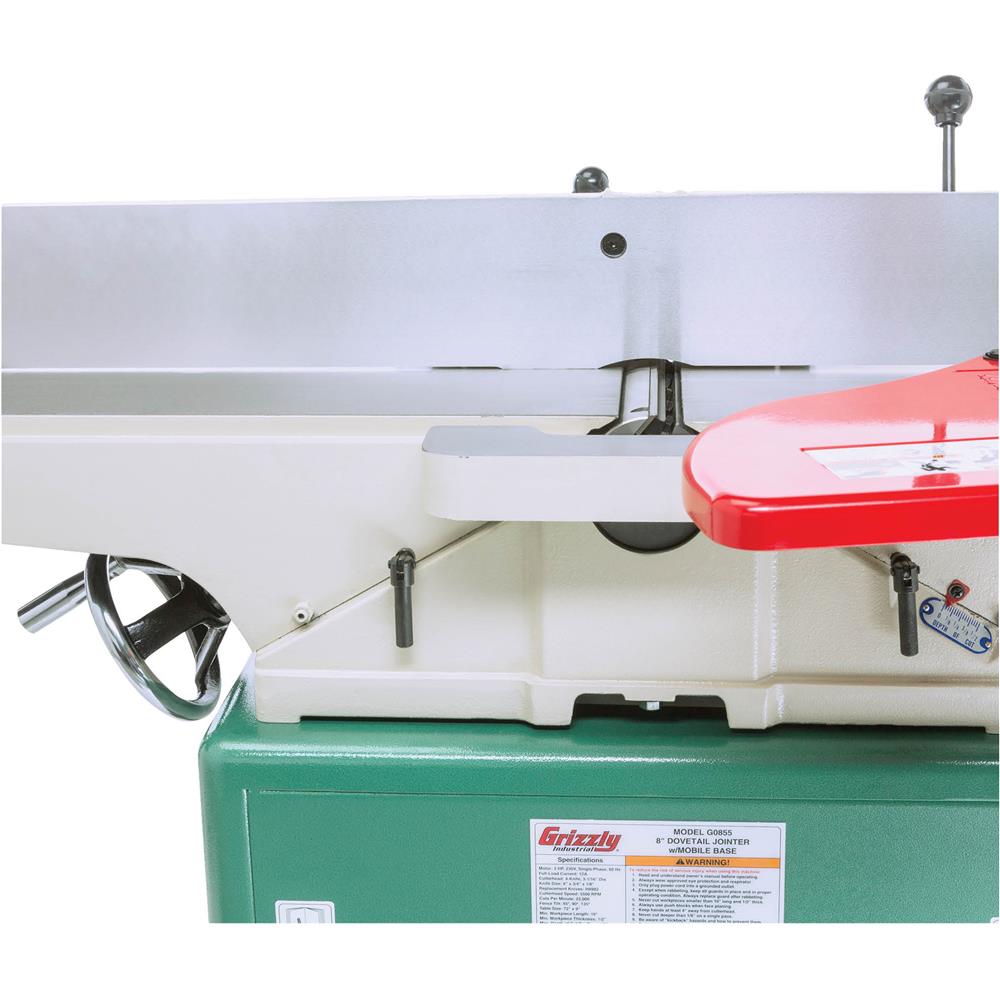 8" x 72" Jointer w/ Built-in Mobile Base