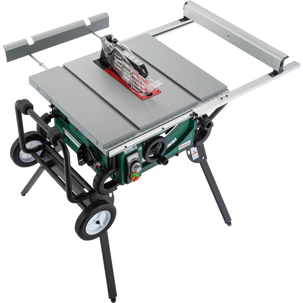 10" 2 HP Portable Table Saw w/ Roller Stand