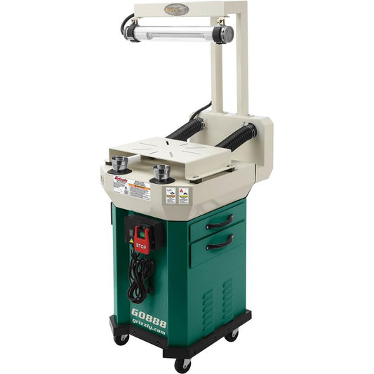 Deluxe Buffer Grinder Stand and Workstation
