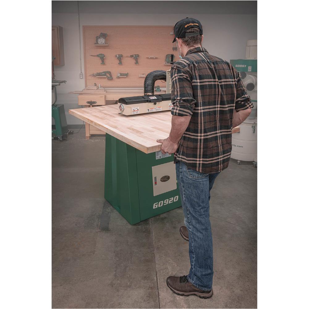 22" Variable-Speed Open-Ended Drum Sander