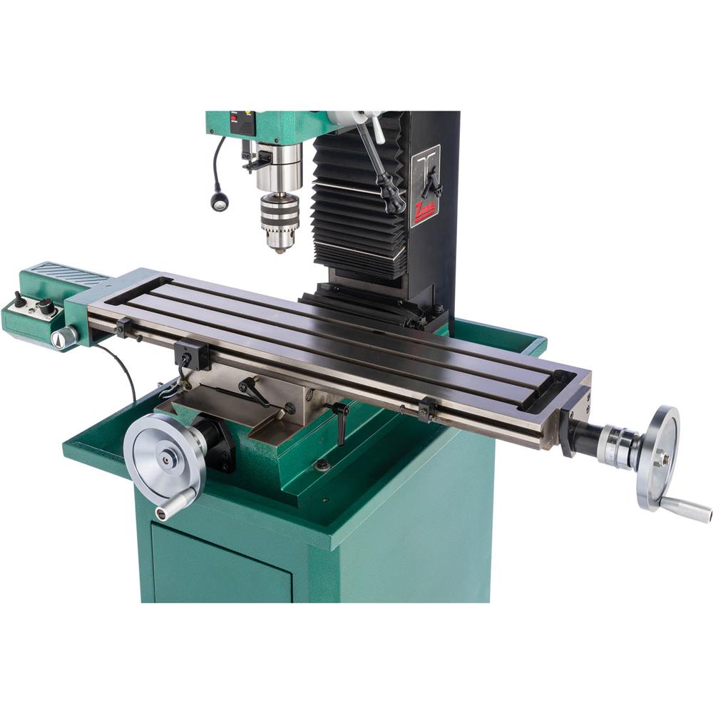 7" x 29" 1-1/2 HP Mill/Drill w/ Power Head Elevation & DRO
