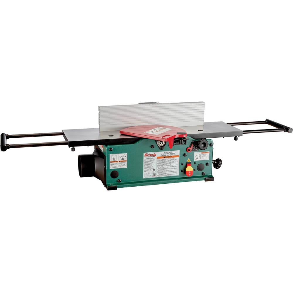 8" Benchtop Jointer with Spiral-Type Cutterhead
