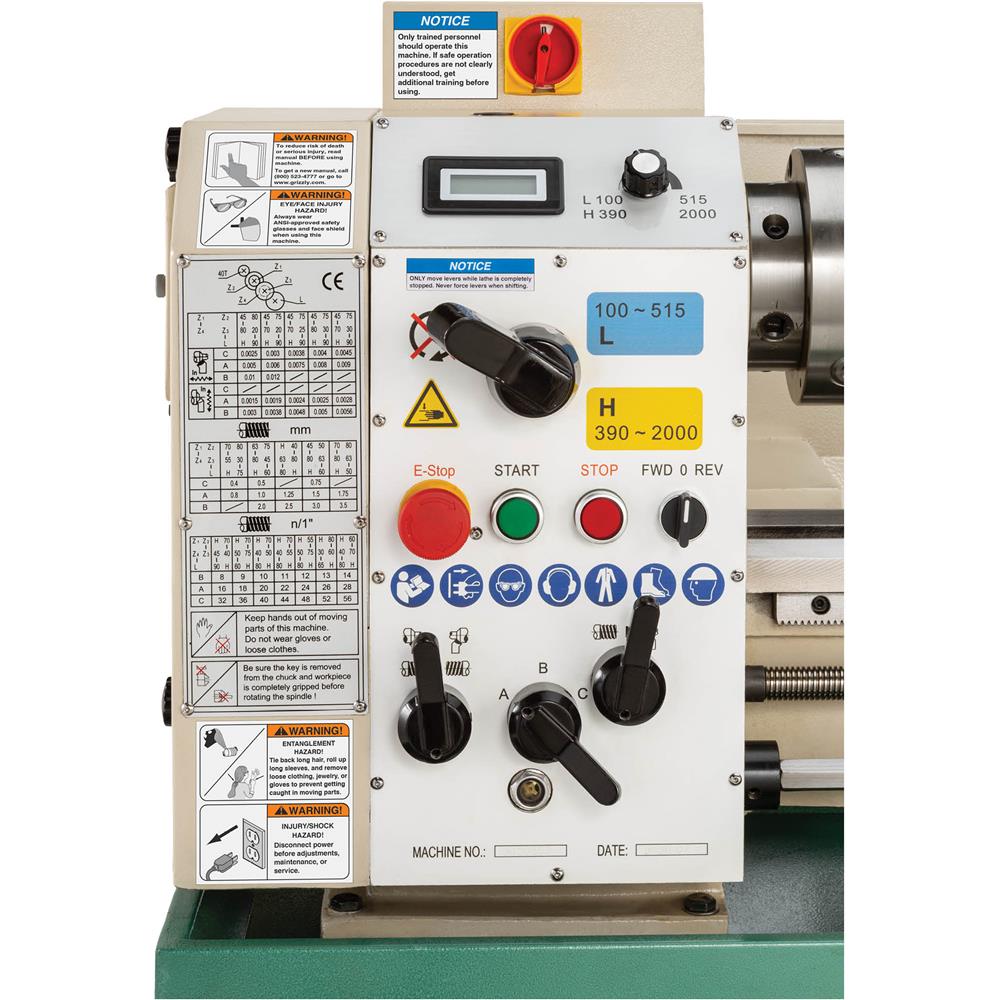 12" x 35" Variable-Speed Gunsmith Metal Lathe