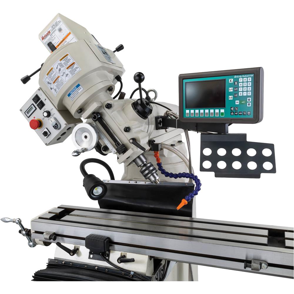 8" x 36" Variable-Speed Knee Mill with Power Feed and DRO