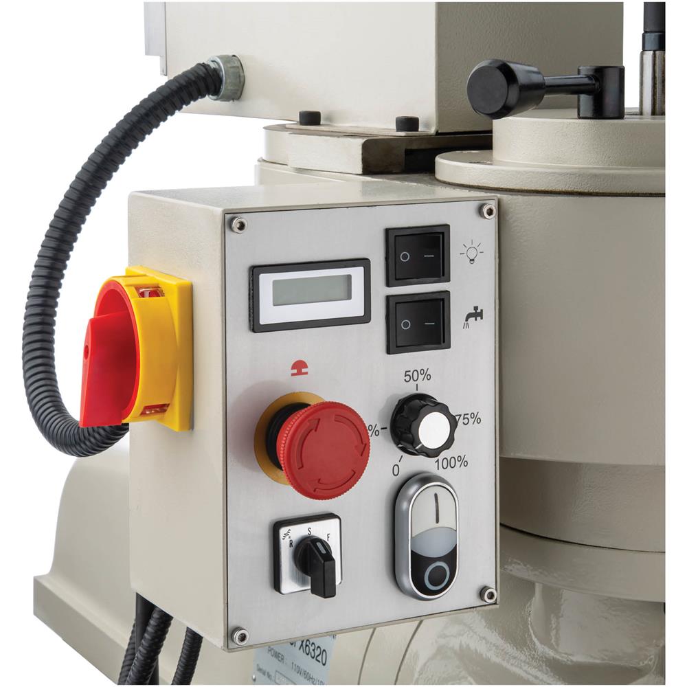 8" x 36" Variable-Speed Knee Mill with Power Feed and DRO