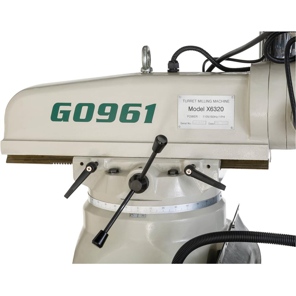 8" x 36" Variable-Speed Knee Mill with Power Feed and DRO