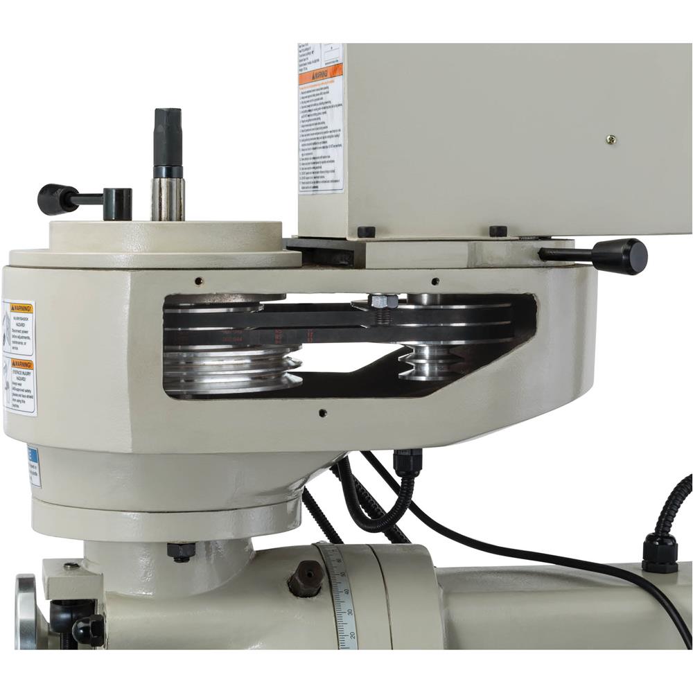 8" x 36" Variable-Speed Knee Mill with Power Feed and DRO