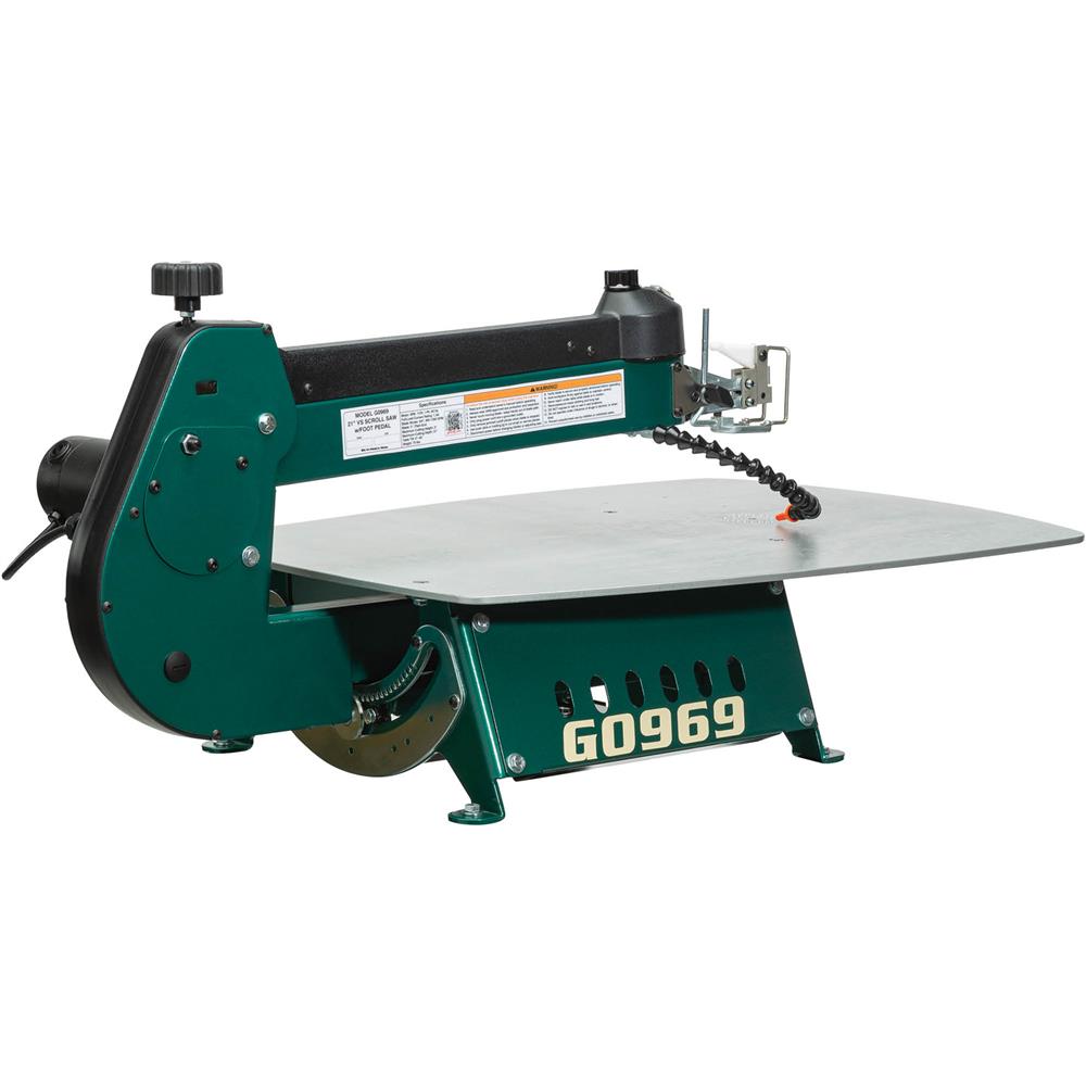 21" Variable-Speed Scroll Saw with Foot Pedal