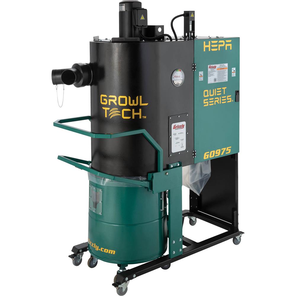 1-1/2 HP Two-Stage Quiet Series Cyclone Dust Collector