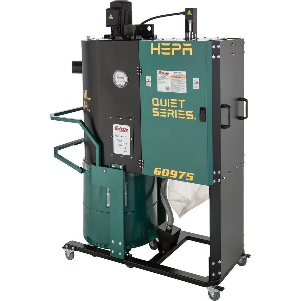 1-1/2 HP Two-Stage Quiet Series Cyclone Dust Collector