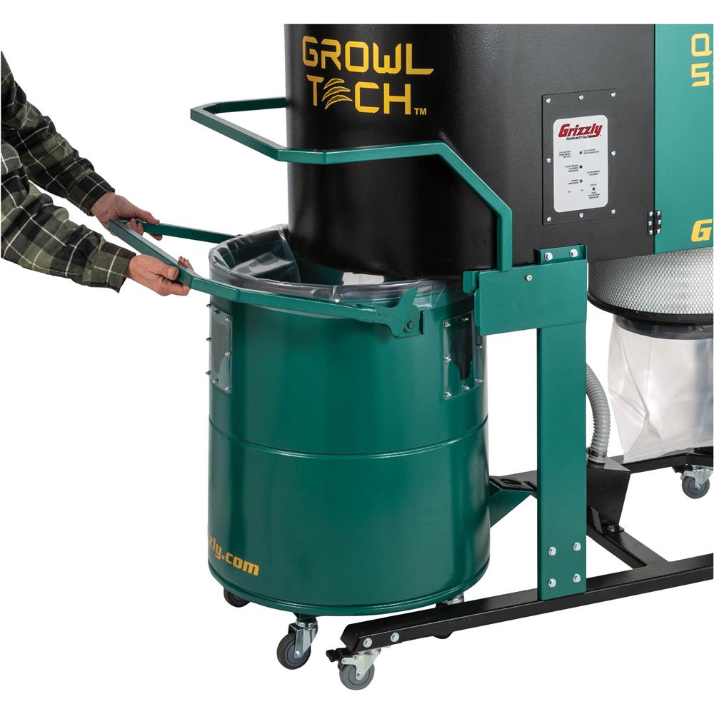 1-1/2 HP Two-Stage Quiet Series Cyclone Dust Collector