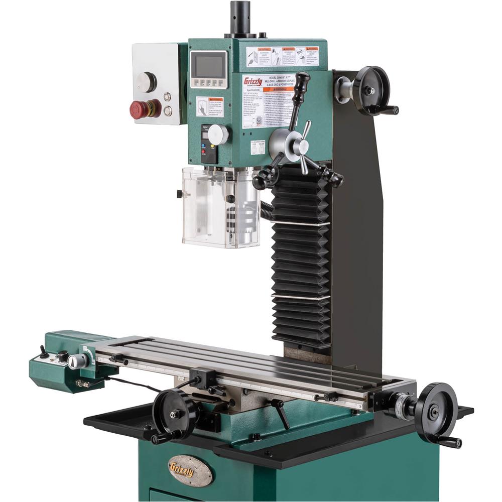 6" x 27" Variable-Speed Mill/Drill, 3-Axis DRO & Power Feed