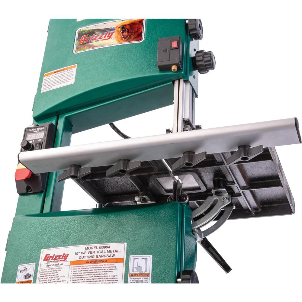 10" Variable-Speed Vertical Metal-Cutting Bandsaw
