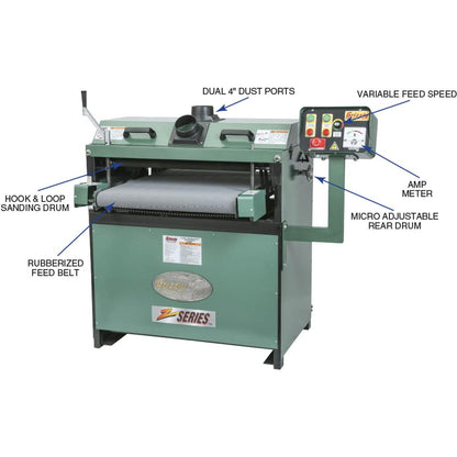 24" 5 HP Variable-Speed Drum Sander
