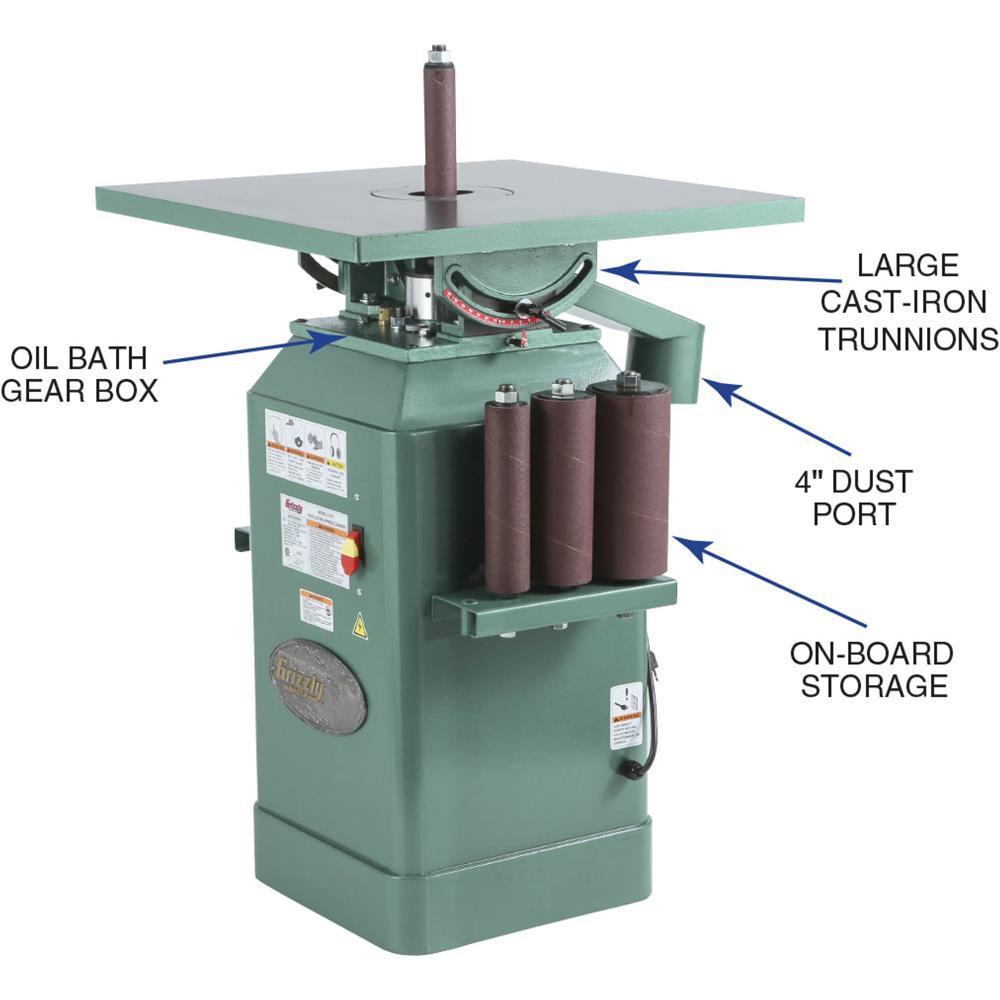 1 HP Oscillating Spindle Sander