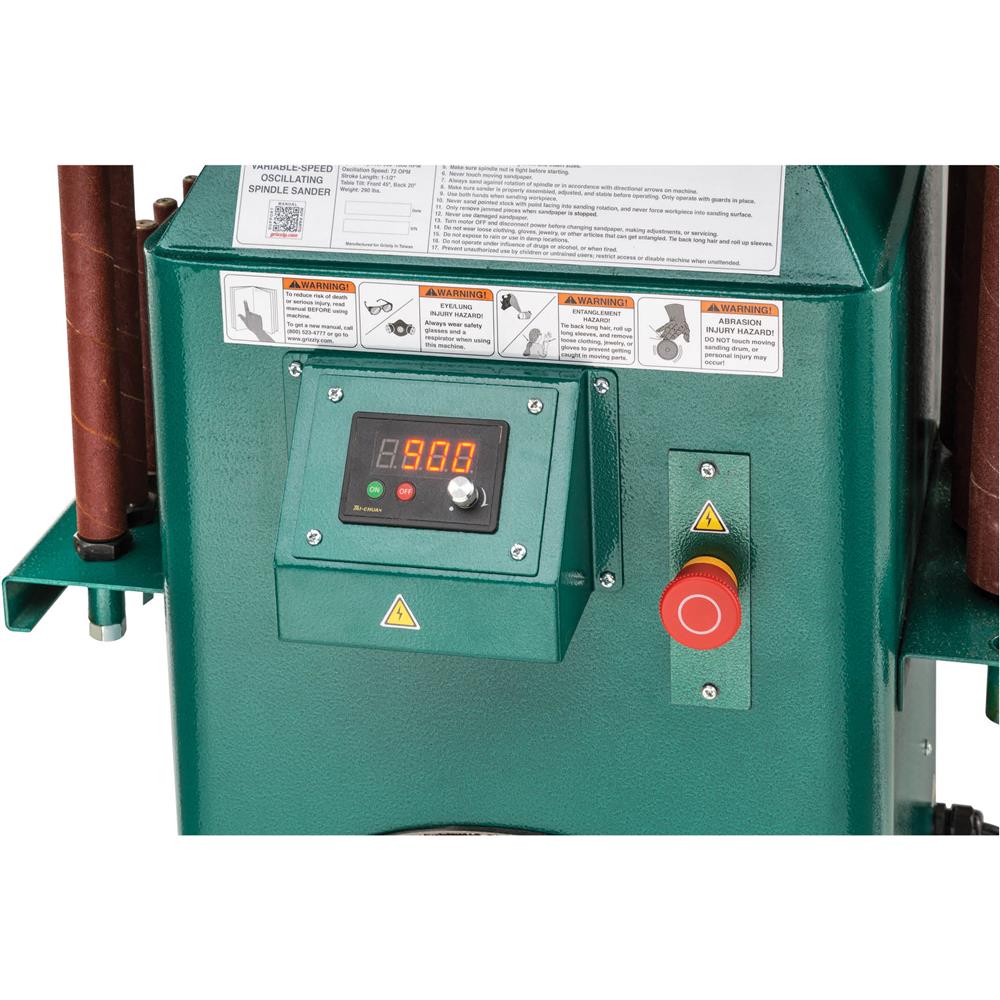 1 HP Variable-Speed Oscillating Spindle Sander