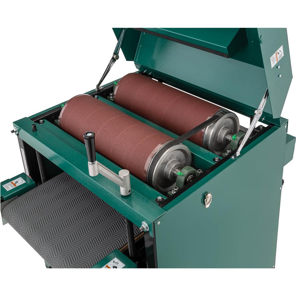 16" 2 HP Drum Sander w/ Rubber Conveyor