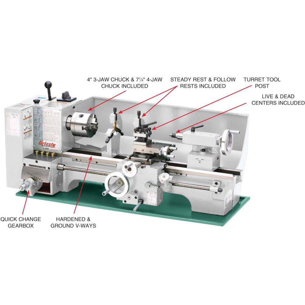 9" x 19" Benchtop Metal Lathe