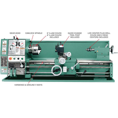 12" x 36" Gearhead Metal Lathe