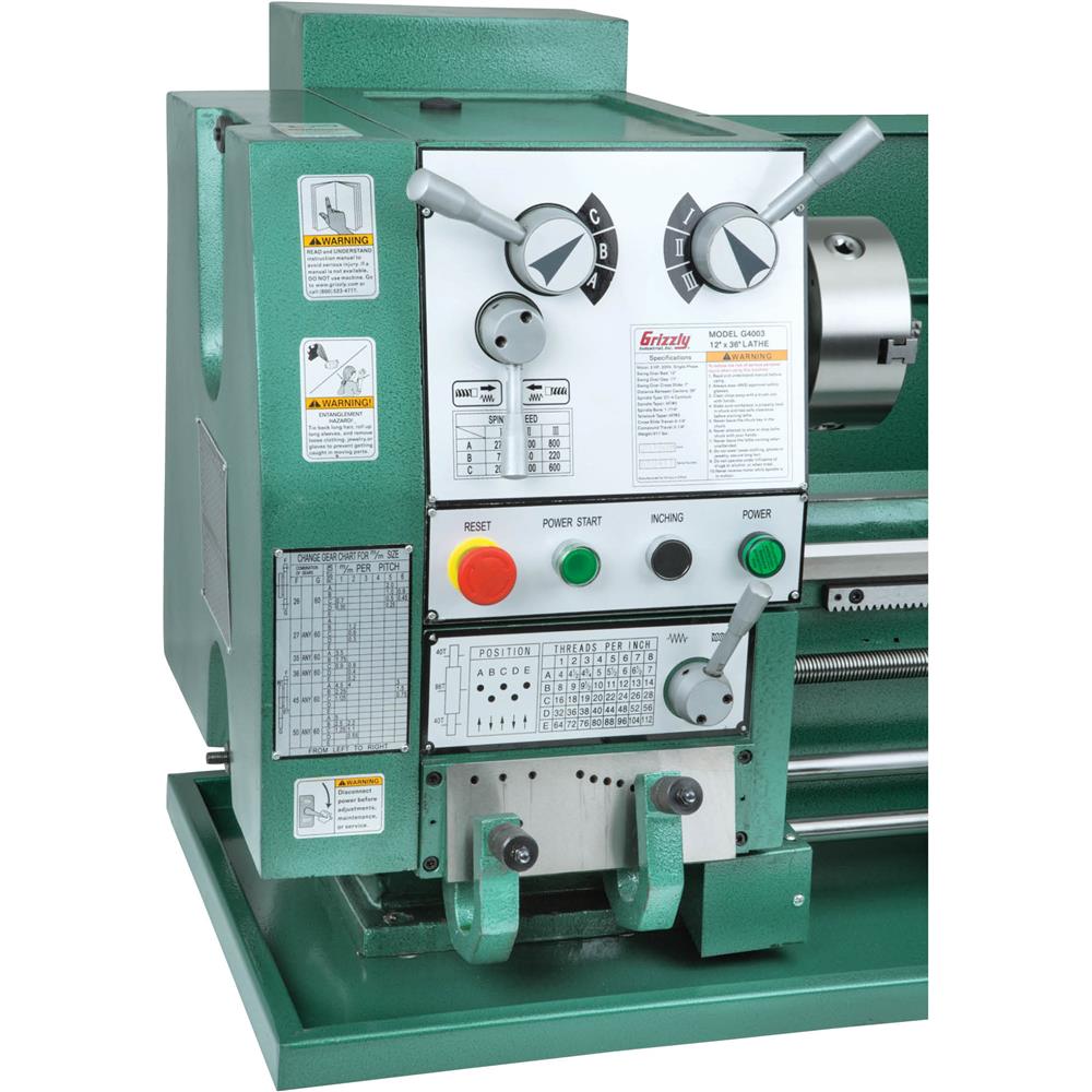 12" x 36" Gearhead Metal Lathe