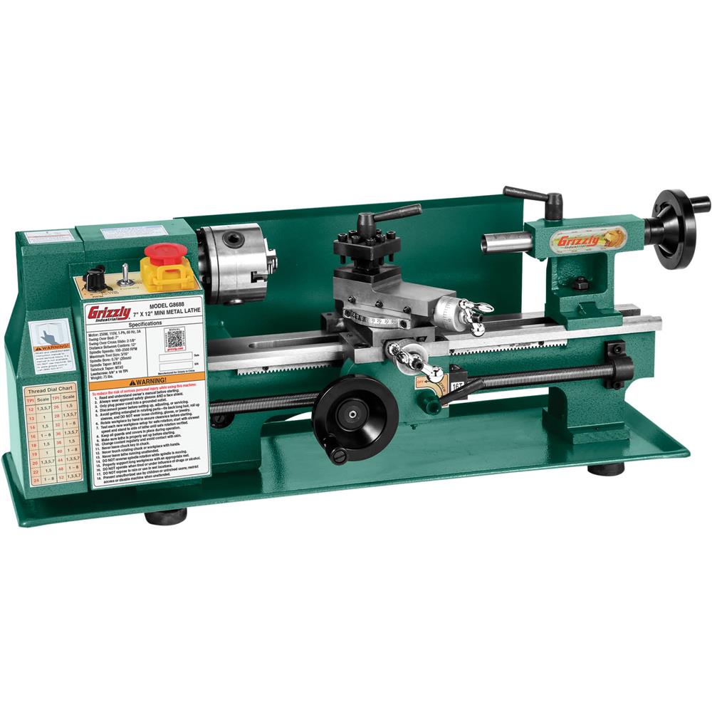 7" x 12" Mini Metal Lathe