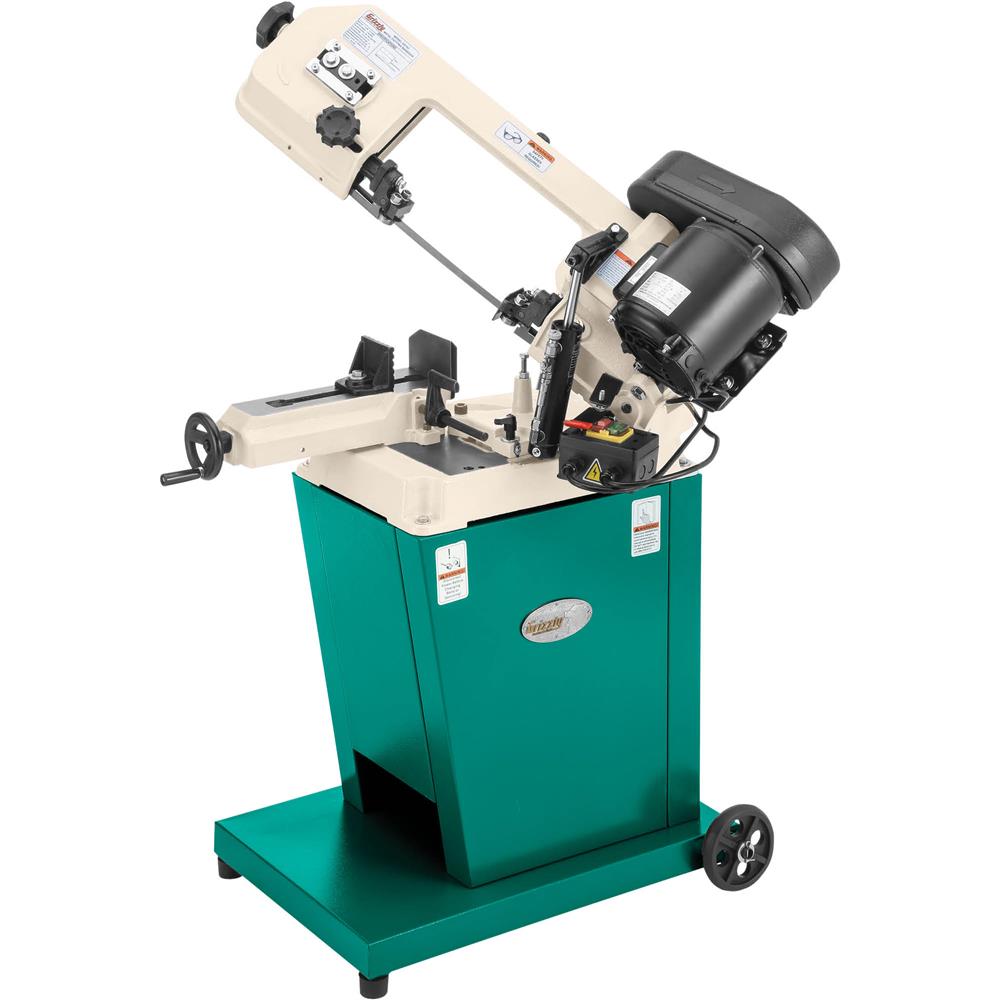 5" x 6" 1/2 HP Metal Cutting Bandsaw w/ Swivel Head