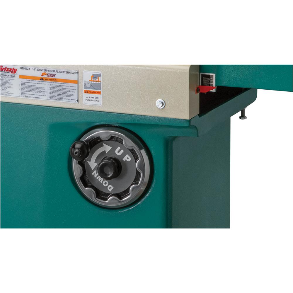 16" x 99" Z Series Jointer w/ Spiral Cutterhead