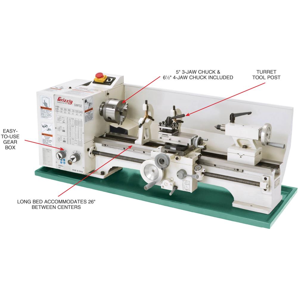 11" x 26" Benchtop Metal Lathe