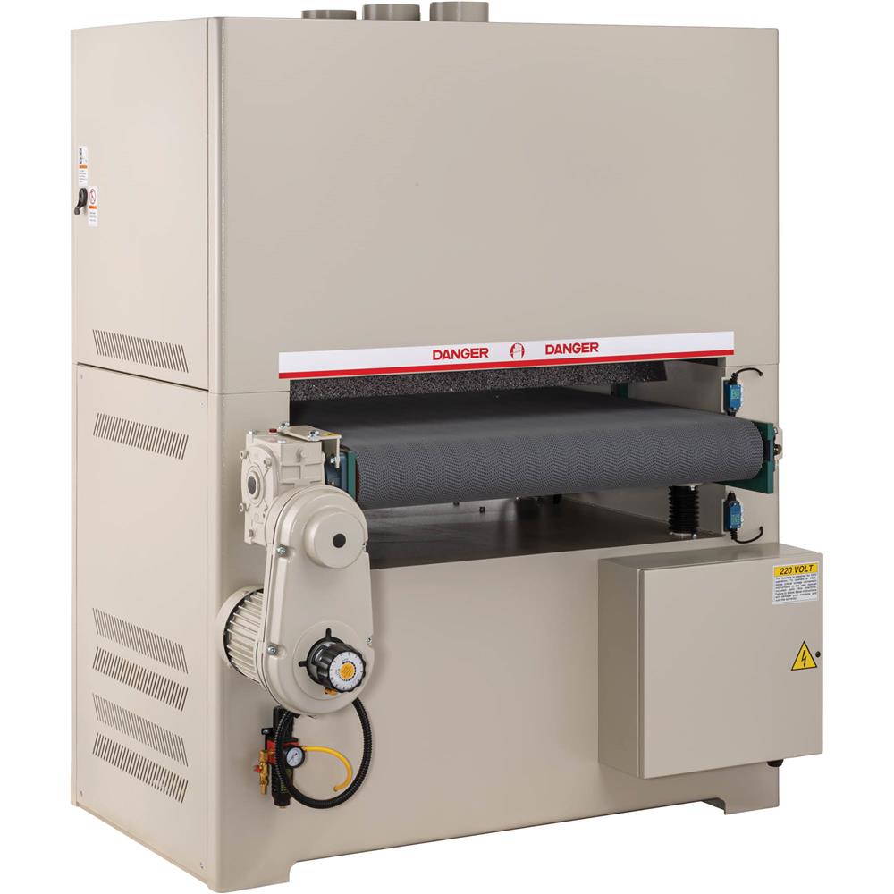37" 20 HP 3-Phase Double-Head Wide-Belt Sander