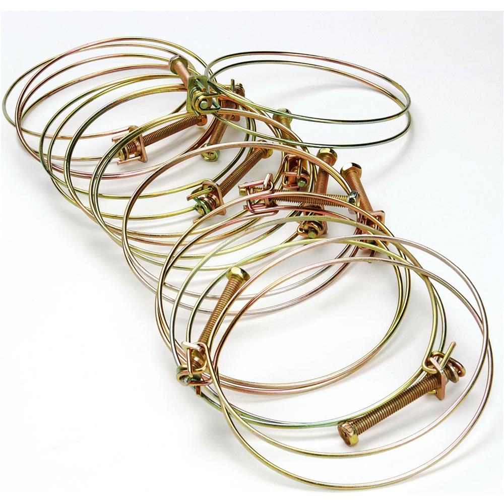 10 Pack 4" Wire Hose Clamps
