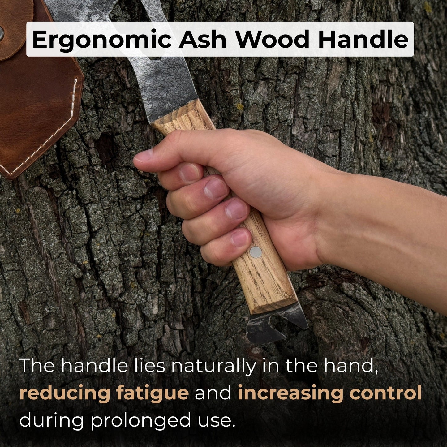 Hand-Forged Camping (Chopping) Axe, 0.6 kg (1.32 Ibs) - Norfolk Wood Shop