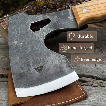 Hand-Forged Camping (Chopping) Axe, 0.6 kg (1.32 Ibs)