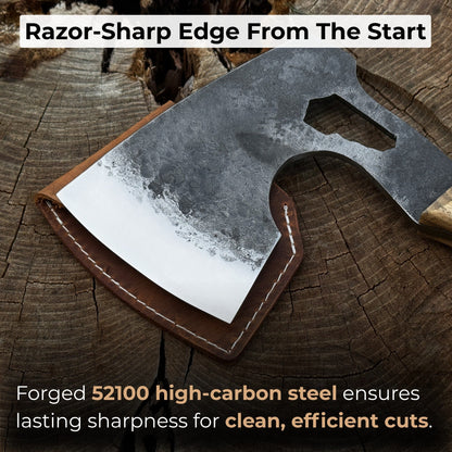 Hand-Forged Camping (Chopping) Axe, 0.6 kg (1.32 Ibs) - Norfolk Wood Shop