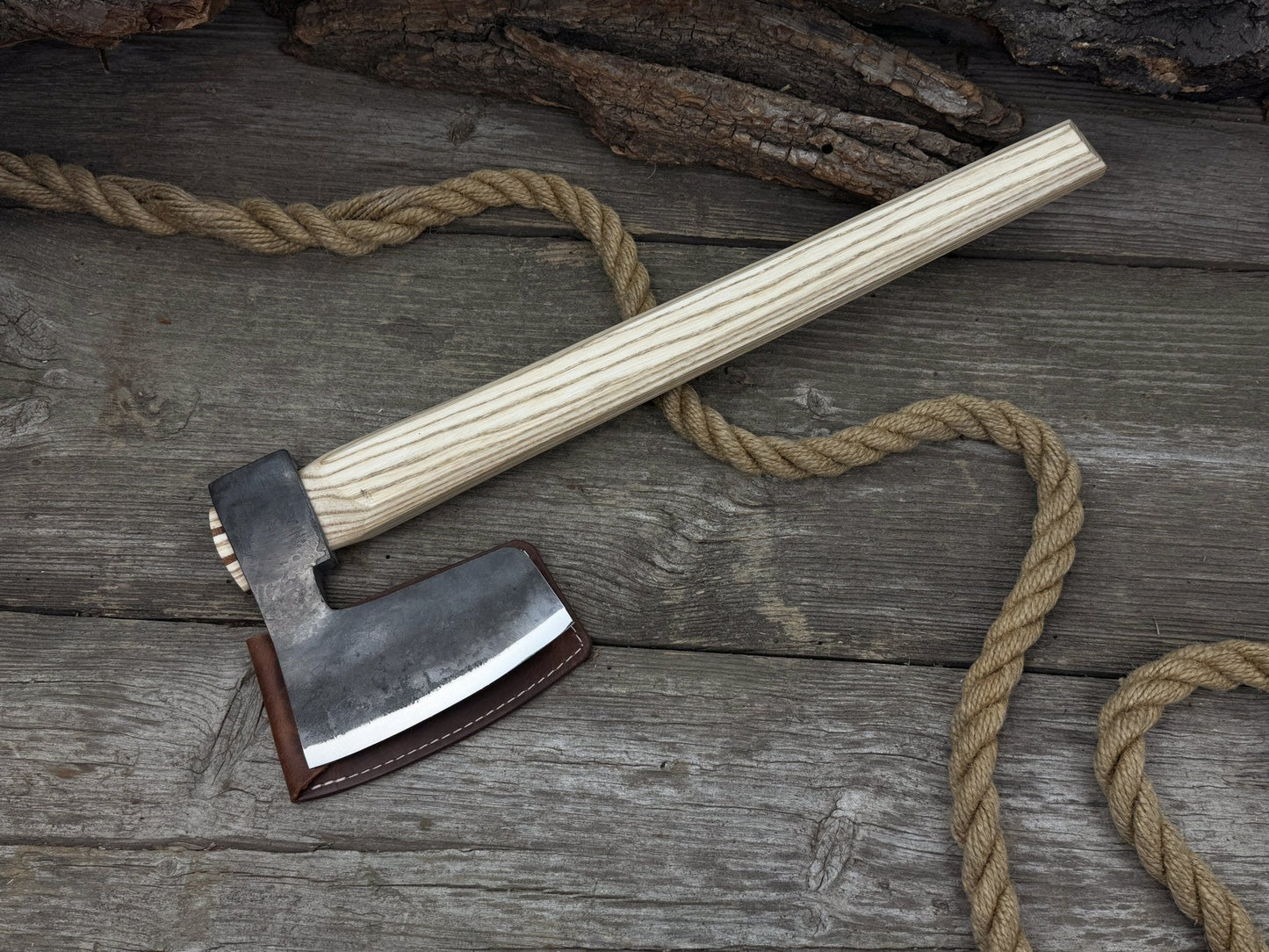 Hand-Forged Carpenter's Axe with Belt Loop, 0.84 kg (1.85 lb)
