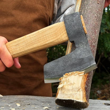 Hand-Forged Carpenter's Axe with Belt Loop, 0.84 kg (1.85 lb)