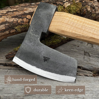 Hand-Forged Carpenter's Axe with Belt Loop, 0.84 kg (1.85 lb)