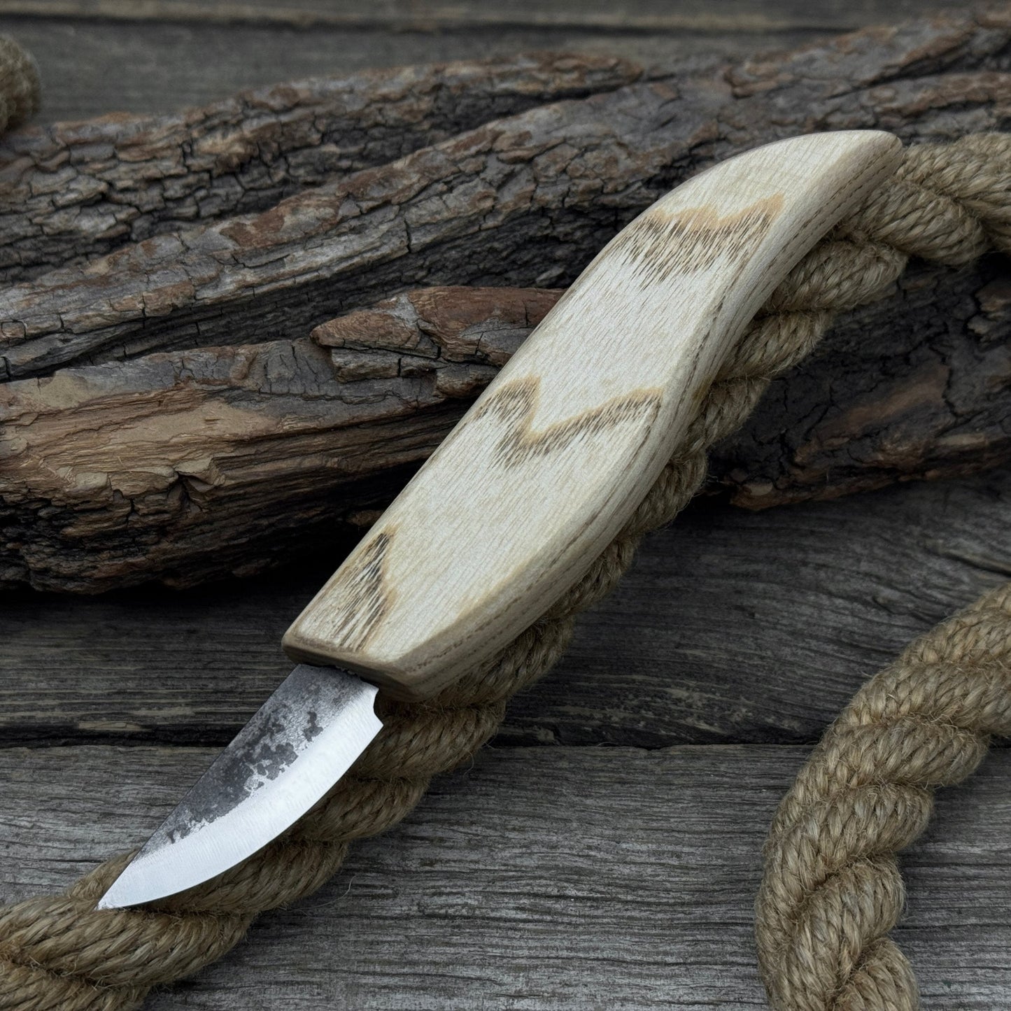 Hand-Forged Carving Knife, 4.5 cm (1.77 inches) - Norfolk Wood Shop